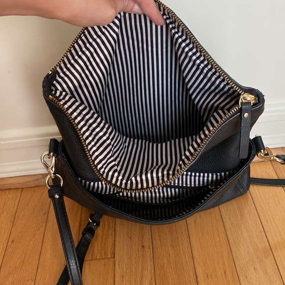 Kate Spade Black Soft Leather Adjustable Strap Crossbody Shoulder Handbag - Picture 5 of 16